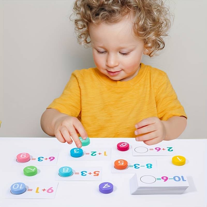 Juguetes Montessori de Iluminación Matemática Intelectual para Niños