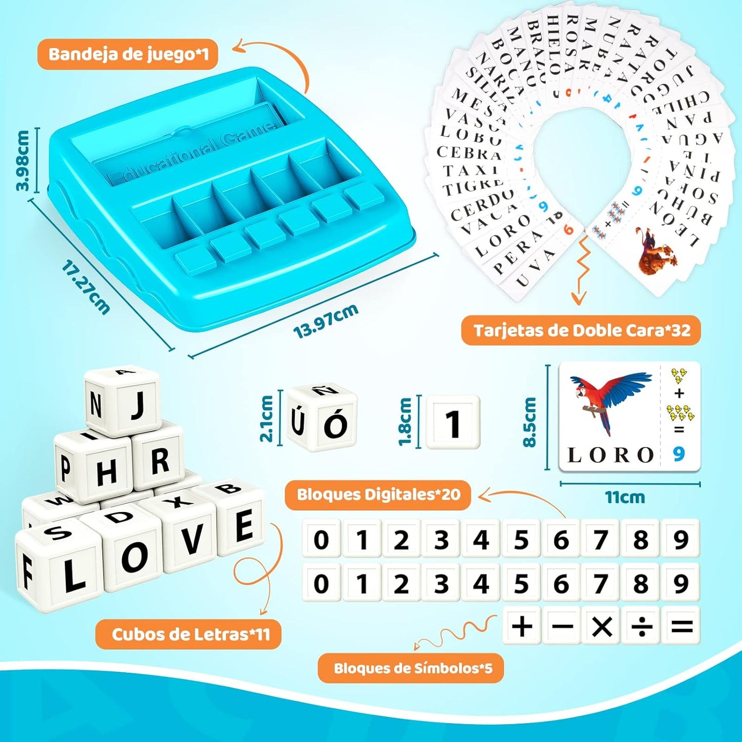 BrightMind Starter – Juego Educativo 2 en 1 de Letras y Números